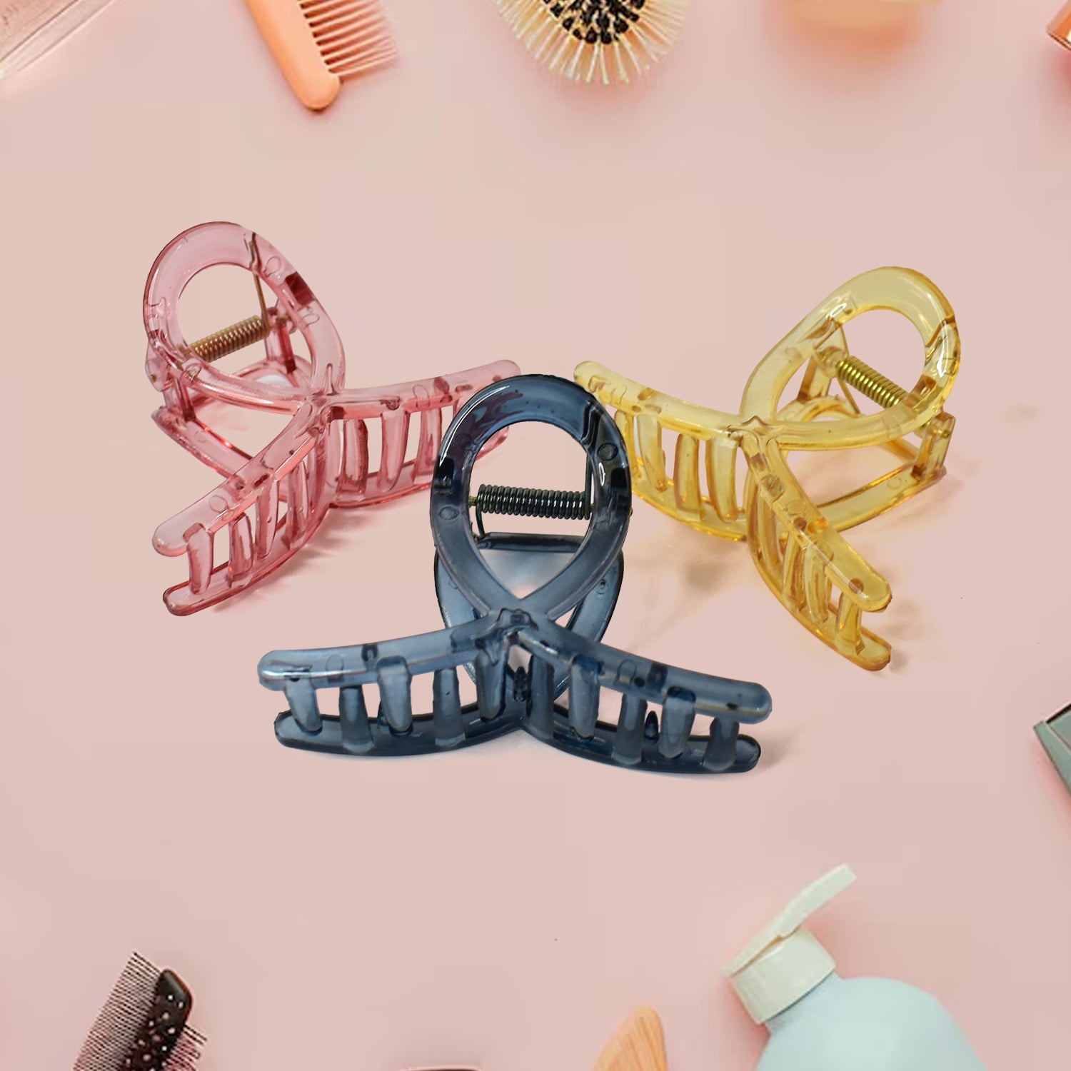 Plastic Hair Clamp Grip, Simple Matte Hair Barrette Clamp (1 Pc) Plastic Hair Clamp Grip, Simple Matte Hair Barrette Clamp (1 Pc)